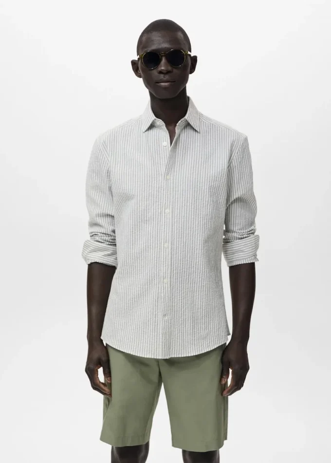 Regular-Fit-Hemd mit Streifenmuster Regular-Fit-Hemd mit Streifenmuster