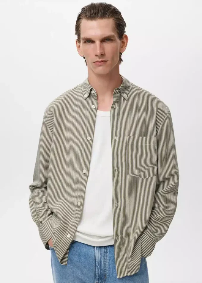 Regular Fit Hemd mit Streifenmuster Regular Fit Hemd mit Streifenmuster