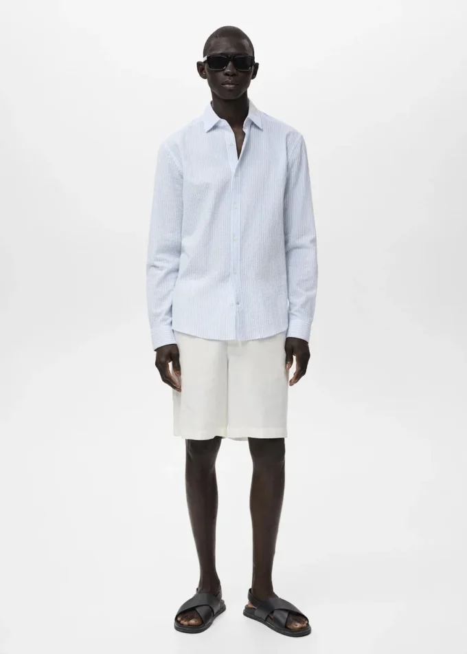 Regular-Fit-Hemd mit Streifenmuster Regular-Fit-Hemd mit Streifenmuster