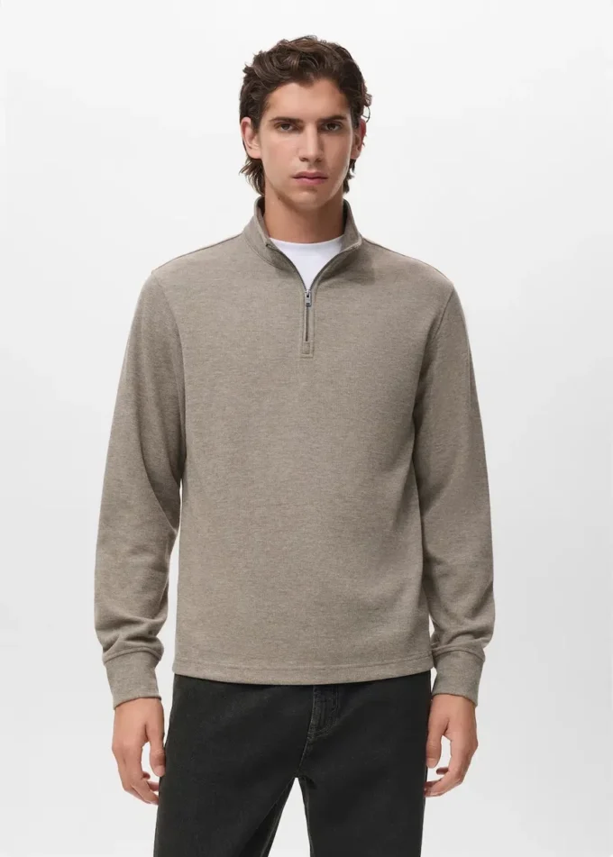 Regular-Fit-Hoodie mit Reißverschluss