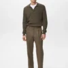 Regular Fit-Hose aus Baumwolle mit Bundfalten Regular Fit-Hose aus Baumwolle mit Bundfalten