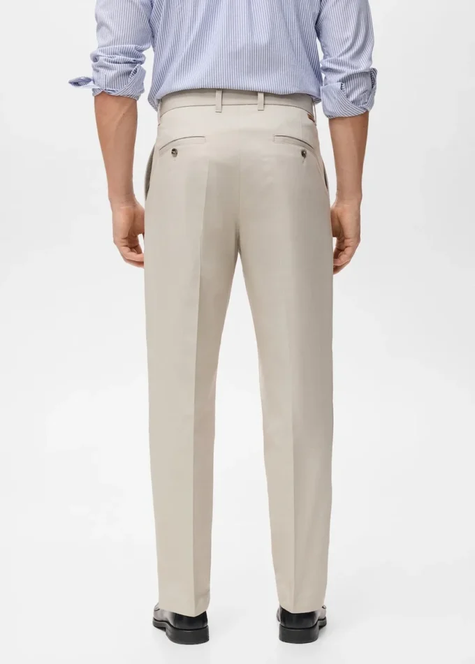 Regular Fit-Hose aus Baumwolle mit Bundfalten Regular Fit-Hose aus Baumwolle mit Bundfalten