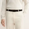 Regular Fit-Hose aus Baumwolle mit Bundfalten