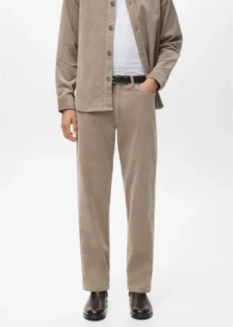 Regular-Fit-Hose aus Cord