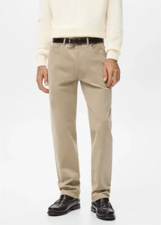 Regular-Fit-Hose aus Cord