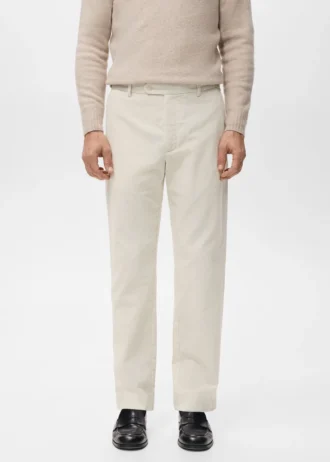 Regular-Fit-Hose aus Cord