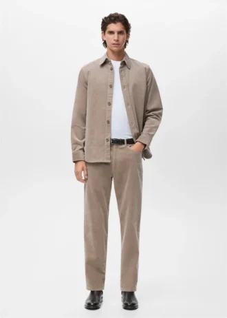 Regular-Fit-Hose aus Cord