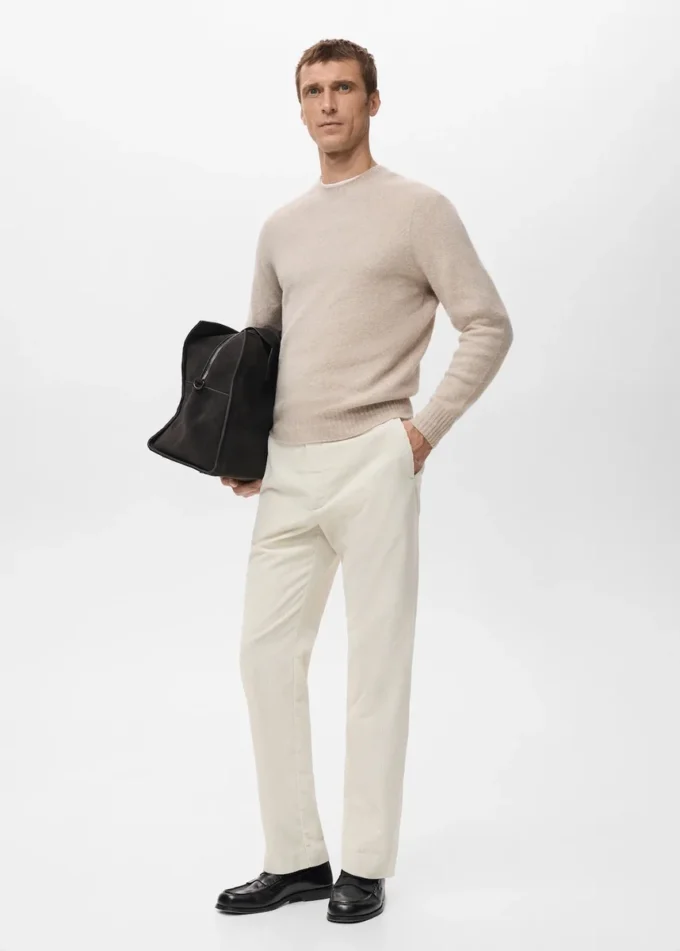 Regular-Fit-Hose aus Cord