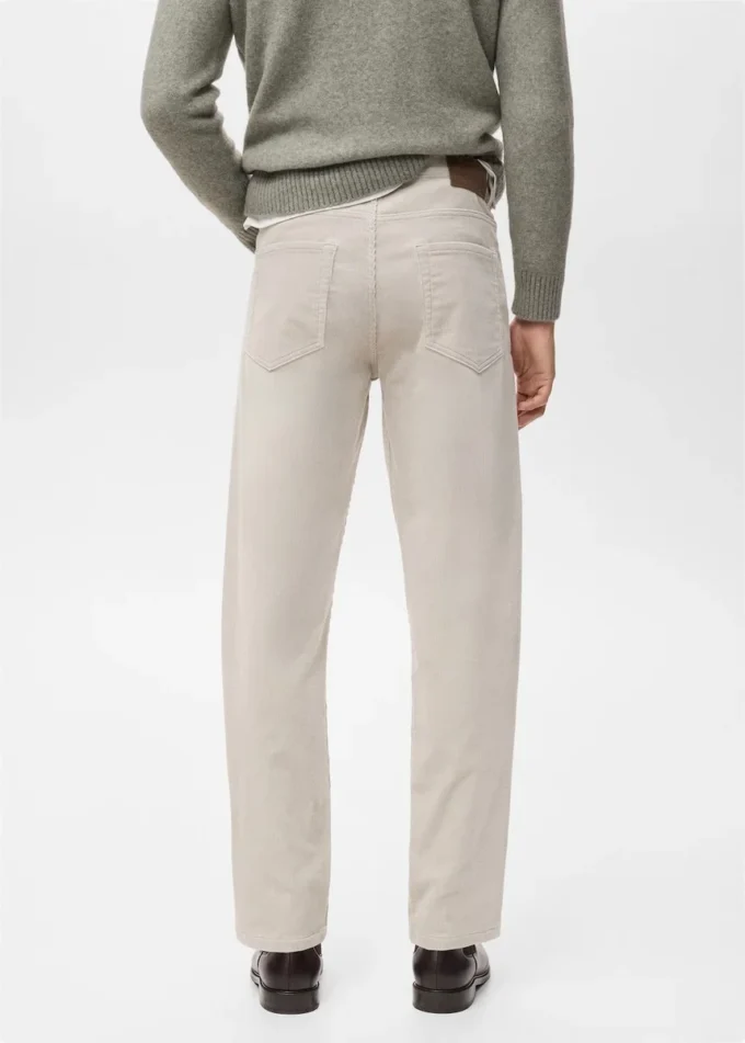 Regular-Fit-Hose aus Cord