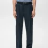 Regular-Fit-Hose mit Falten und fließendem Schnitt Regular-Fit-Hose mit Falten und fließendem Schnitt