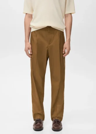 Regular-Fit-Hose mit Falten und fließendem Schnitt Regular-Fit-Hose mit Falten und fließendem Schnitt
