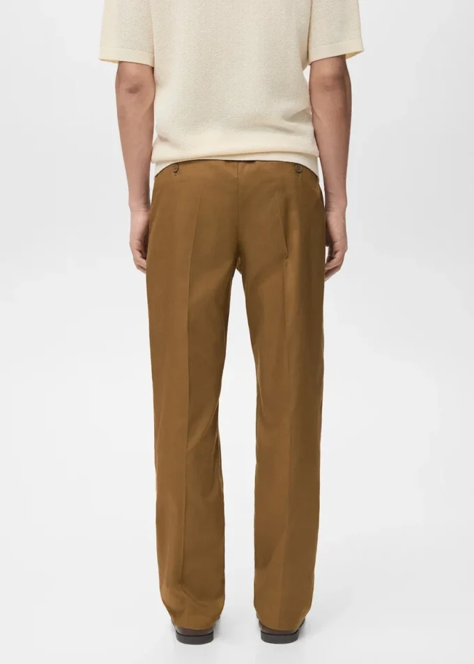 Regular-Fit-Hose mit Falten und fließendem Schnitt Regular-Fit-Hose mit Falten und fließendem Schnitt