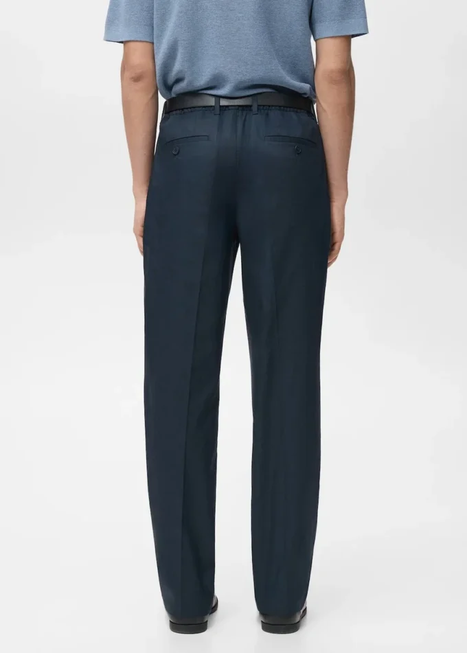 Regular-Fit-Hose mit Falten und fließendem Schnitt Regular-Fit-Hose mit Falten und fließendem Schnitt