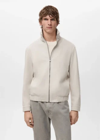 Regular-Fit-Jacke mit Reißverschluss