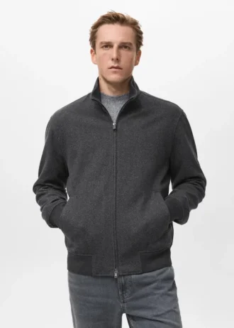 Regular-Fit-Jacke mit Reißverschluss