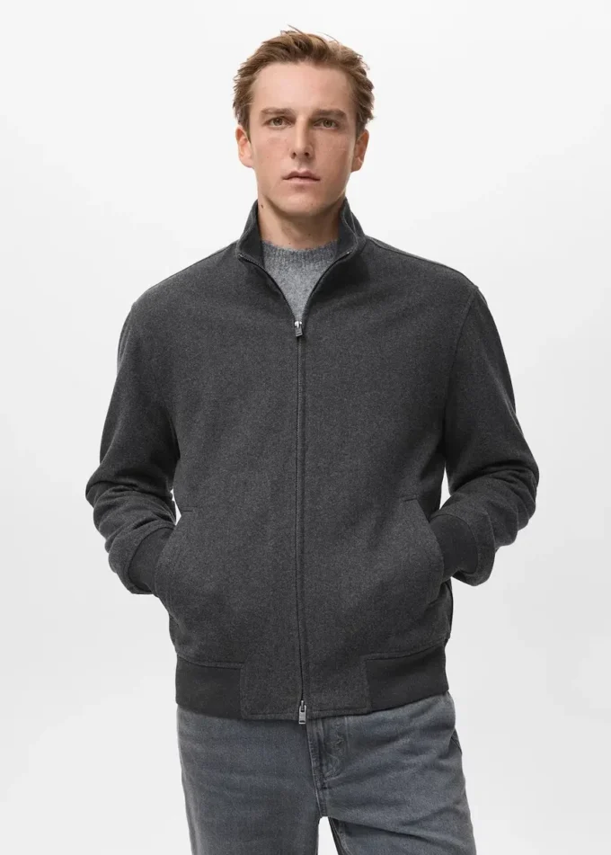 Regular-Fit-Jacke mit Reißverschluss Regular-Fit-Jacke mit Reißverschluss