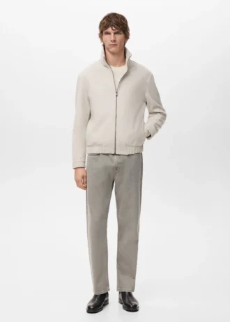 Regular-Fit-Jacke mit Reißverschluss