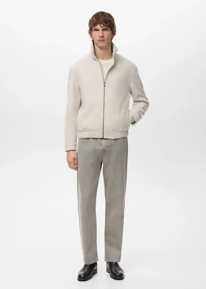 Regular-Fit-Jacke mit Reißverschluss