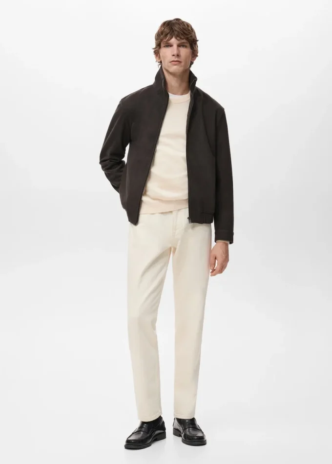 Regular-Fit-Jacke mit Reißverschluss