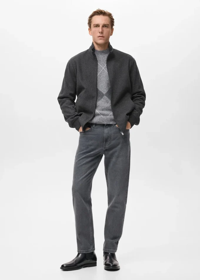 Regular-Fit-Jacke mit Reißverschluss Regular-Fit-Jacke mit Reißverschluss