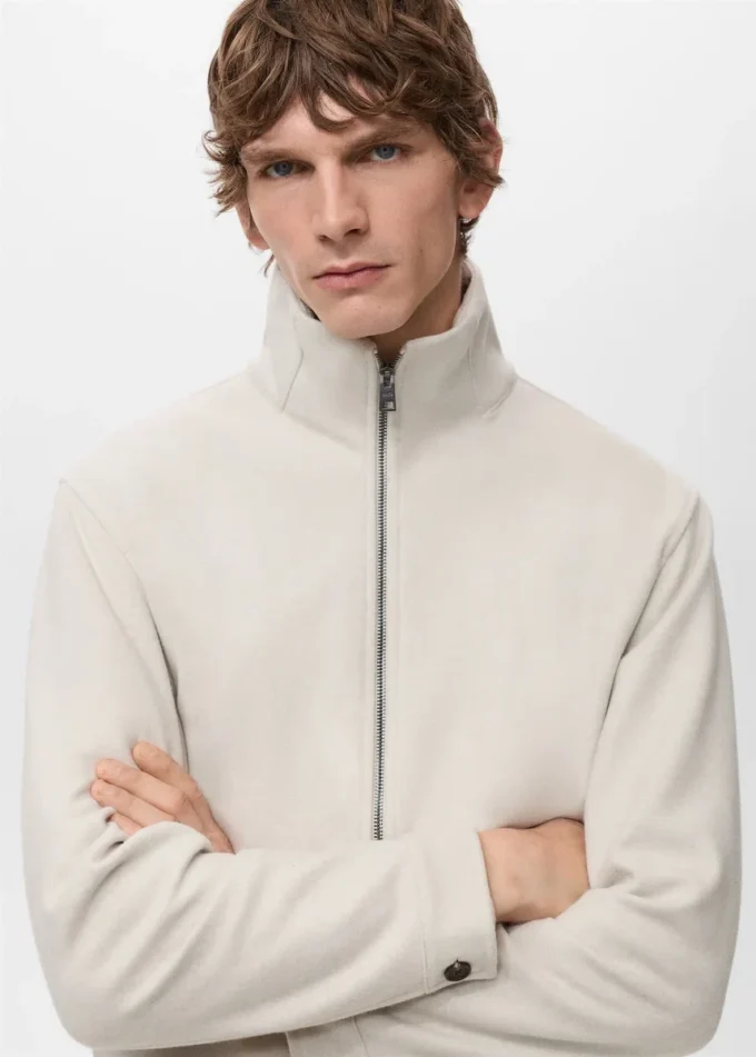 Regular-Fit-Jacke mit Reißverschluss