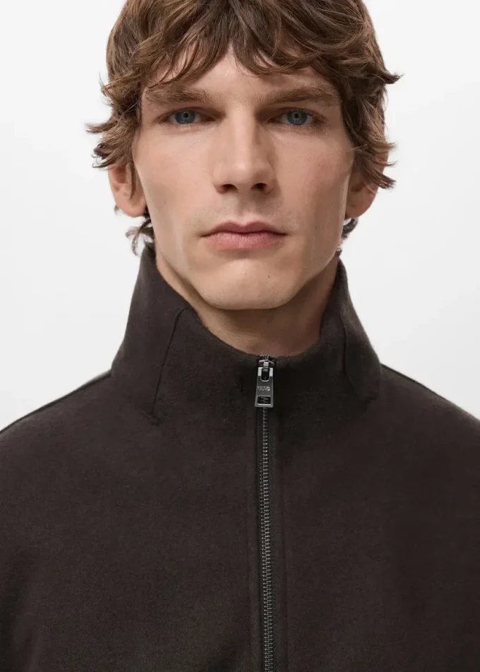Regular-Fit-Jacke mit Reißverschluss