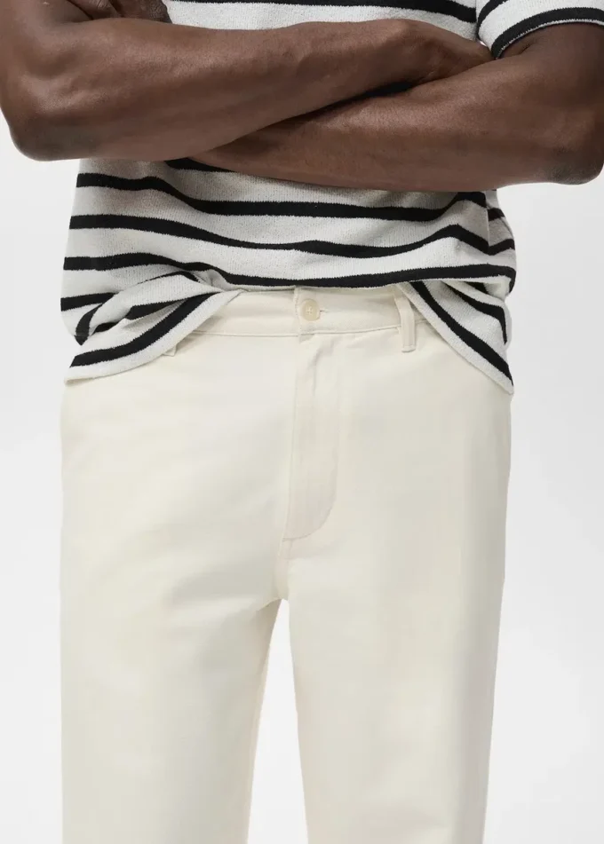 Regular-Fit-Jeans aus einer Baumwoll-Leinen-Mischung Regular-Fit-Jeans aus einer Baumwoll-Leinen-Mischung