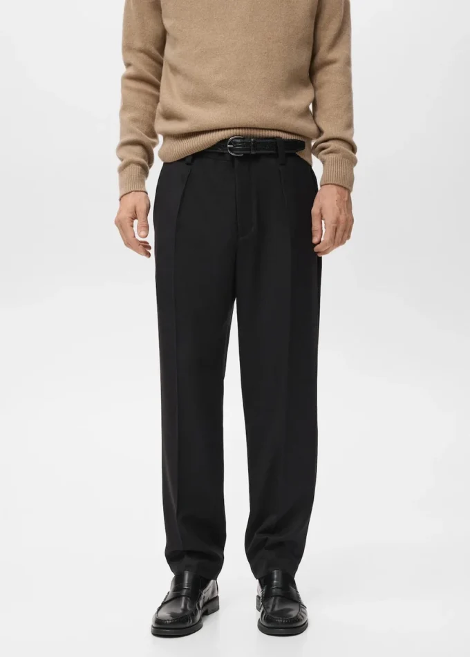 Regular-Fit-Plisseehose Regular-Fit-Plisseehose