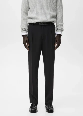 Regular-Fit-Plisseehose