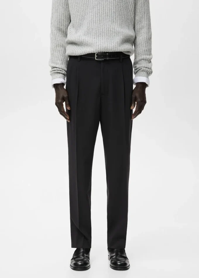 Regular-Fit-Plisseehose Regular-Fit-Plisseehose