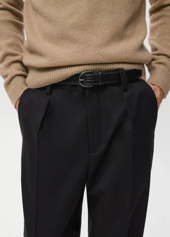 Regular-Fit-Plisseehose Regular-Fit-Plisseehose