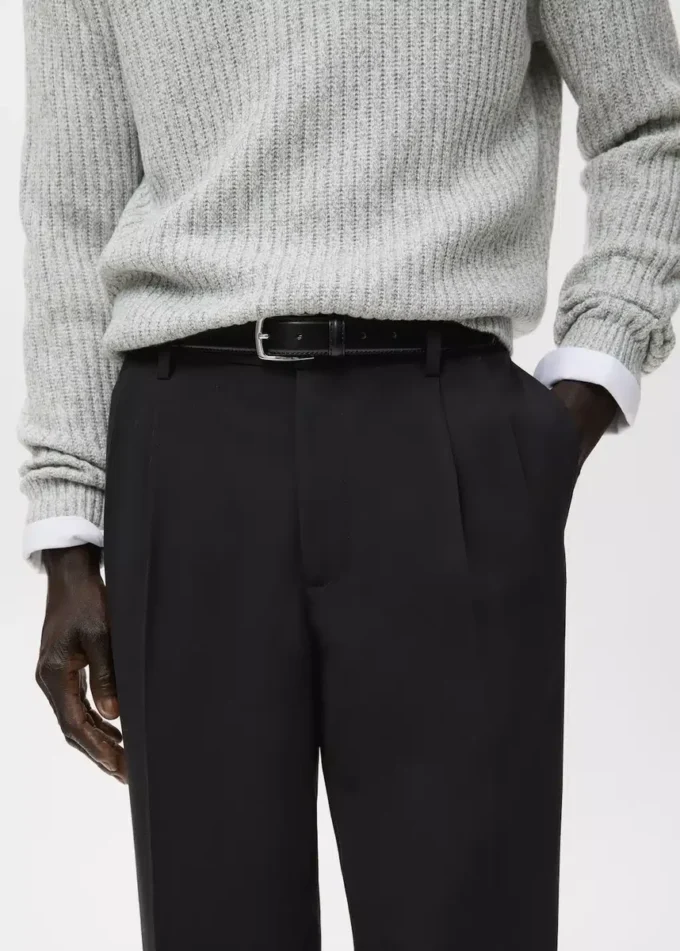 Regular-Fit-Plisseehose Regular-Fit-Plisseehose