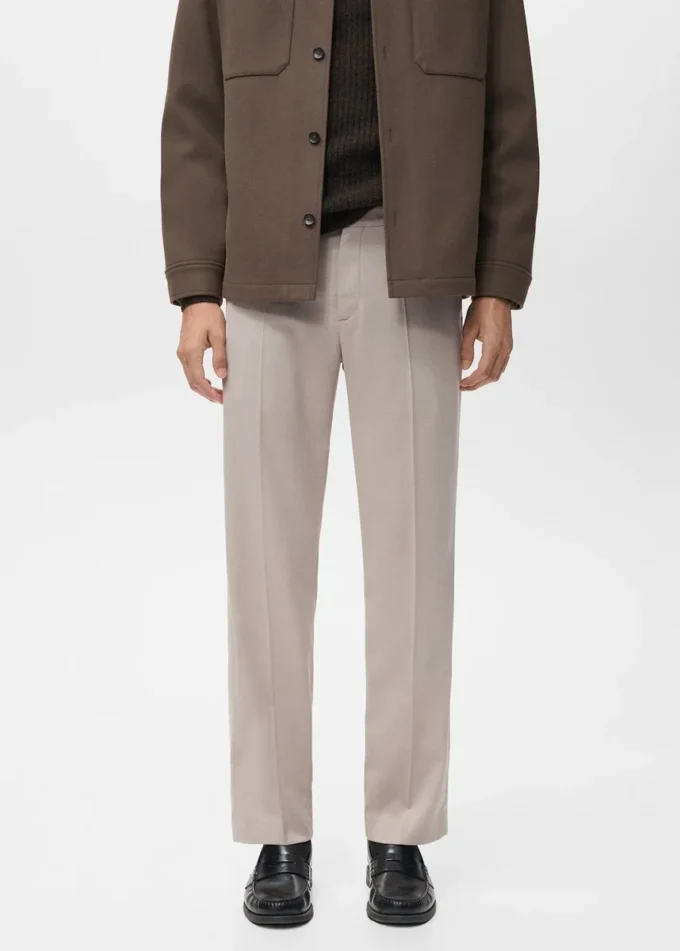 Regular-Fit-Plisseehose MANGO USA Regular-Fit-Plisseehose MANGO USA