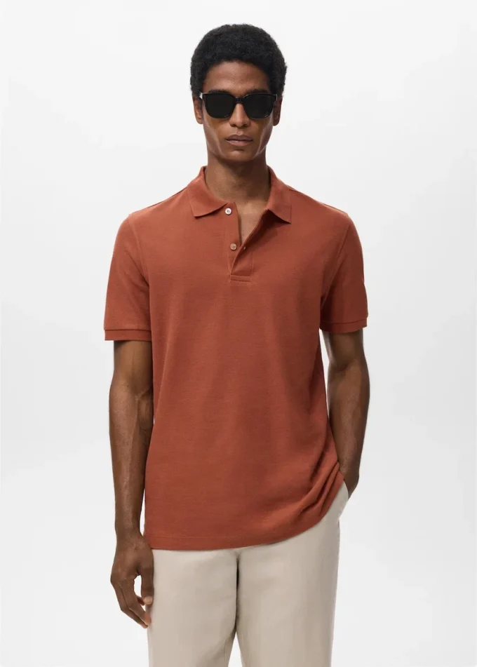 Regular Fit Polohemd aus Baumwollpiqué