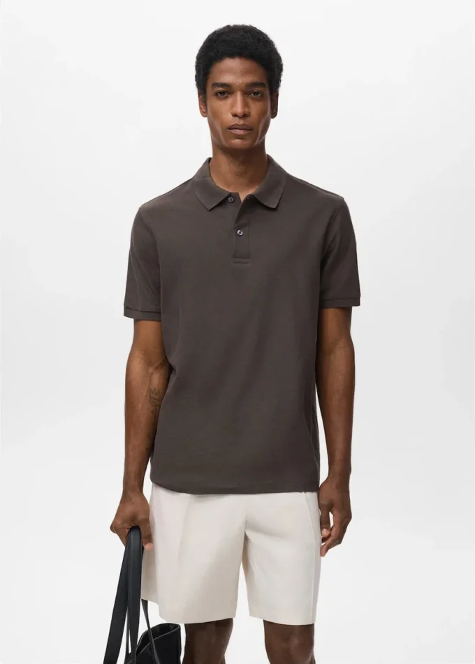 Regular Fit Polohemd aus Baumwollpiqué Regular Fit Polohemd aus Baumwollpiqué