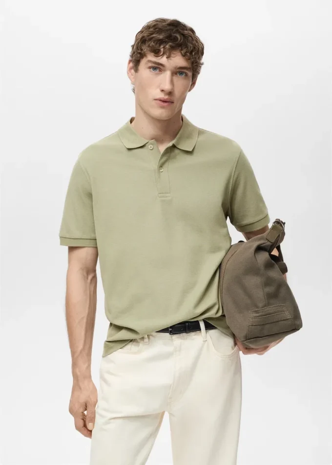 Regular Fit Polohemd aus Baumwollpiqué Regular Fit Polohemd aus Baumwollpiqué