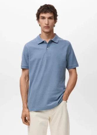 Regular Fit Polohemd aus Baumwollpiqué