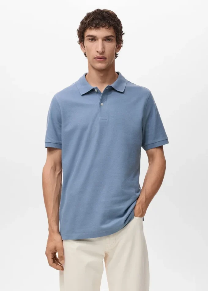 Regular Fit Polohemd aus Baumwollpiqué