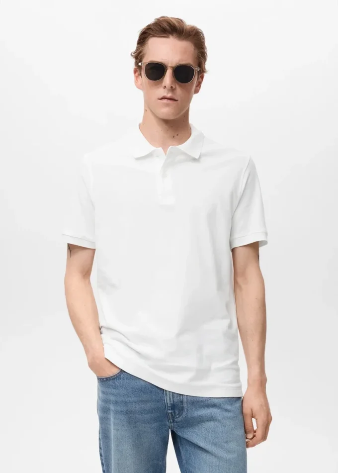 Regular Fit Polohemd aus Baumwollpiqué Regular Fit Polohemd aus Baumwollpiqué