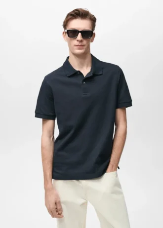 Regular Fit Polohemd aus Baumwollpiqué Regular Fit Polohemd aus Baumwollpiqué