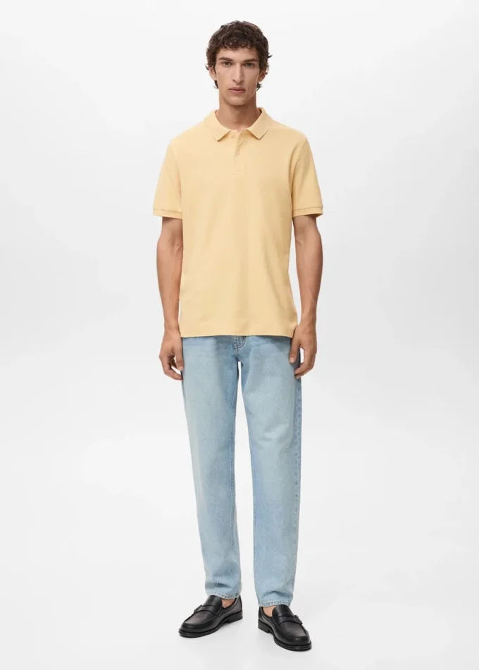 Regular Fit Polohemd aus Baumwollpiqué Regular Fit Polohemd aus Baumwollpiqué