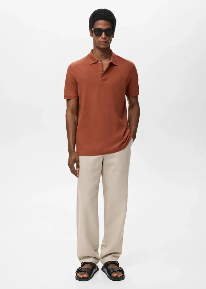 Regular Fit Polohemd aus Baumwollpiqué