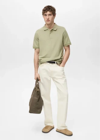 Regular Fit Polohemd aus Baumwollpiqué Regular Fit Polohemd aus Baumwollpiqué