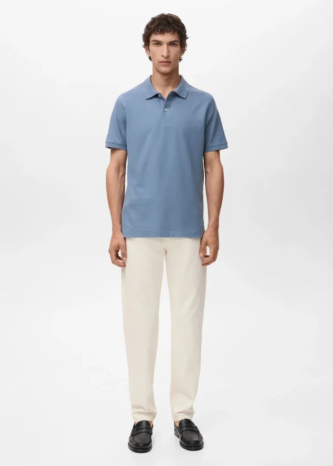 Regular Fit Polohemd aus Baumwollpiqué