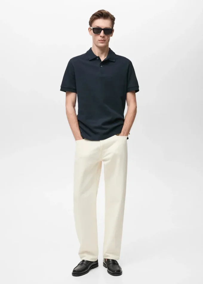 Regular Fit Polohemd aus Baumwollpiqué Regular Fit Polohemd aus Baumwollpiqué