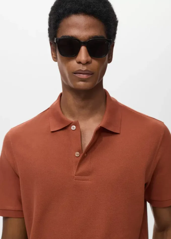 Regular Fit Polohemd aus Baumwollpiqué
