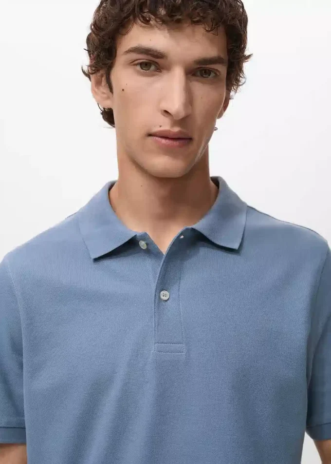 Regular Fit Polohemd aus Baumwollpiqué