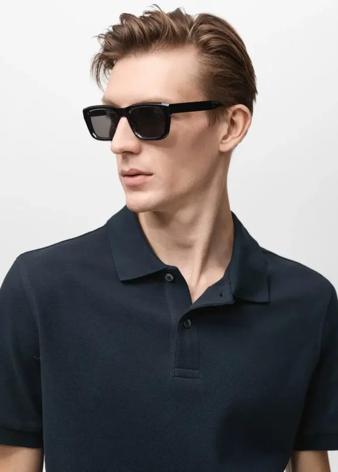 Regular Fit Polohemd aus Baumwollpiqué Regular Fit Polohemd aus Baumwollpiqué