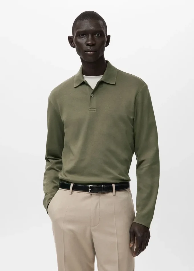 Regular-Fit-Strickpullover mit Polokragen Regular-Fit-Strickpullover mit Polokragen