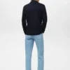 Regular-Fit-Strickpullover mit Polokragen